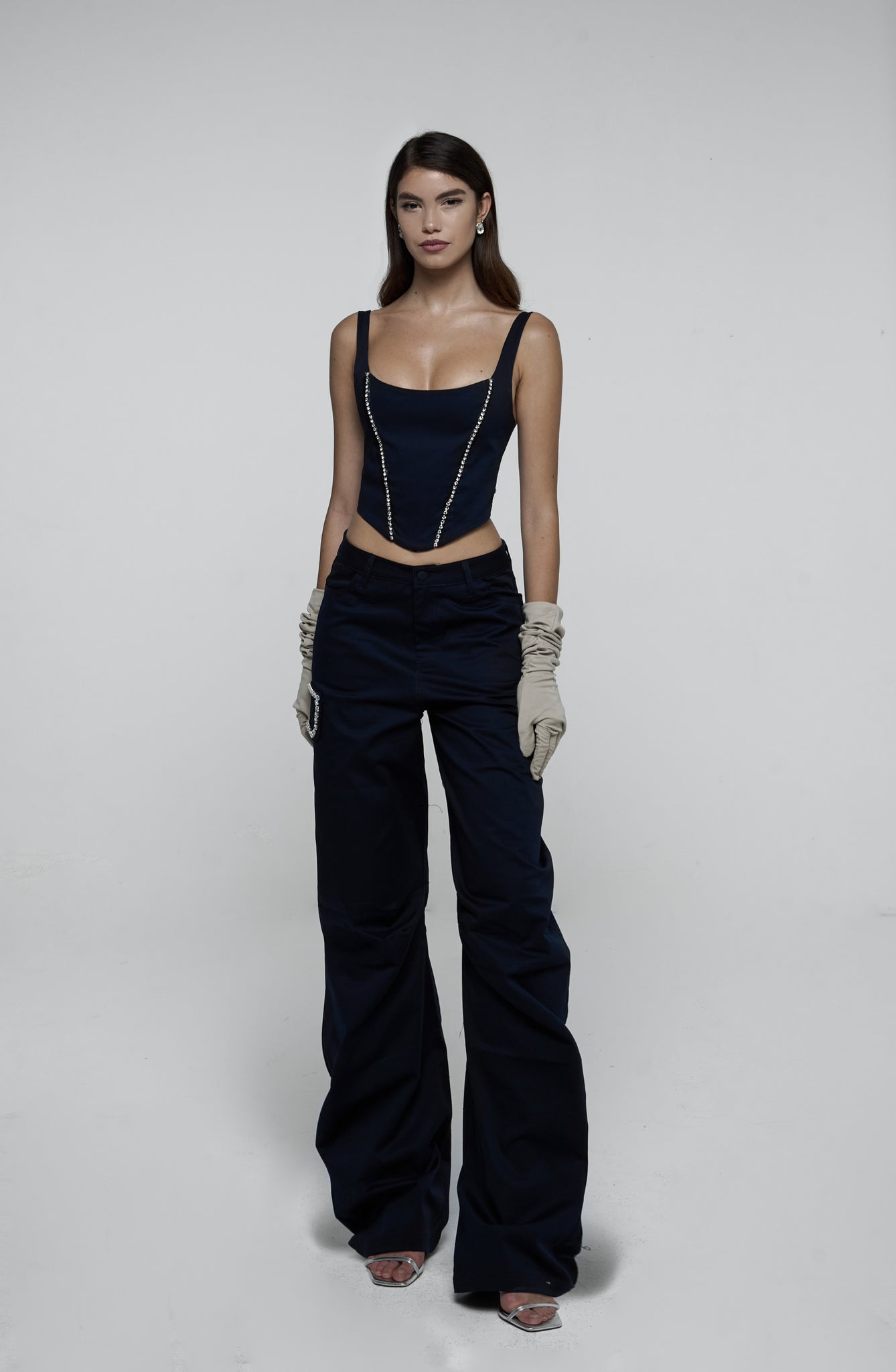 CORSET SET BLUE